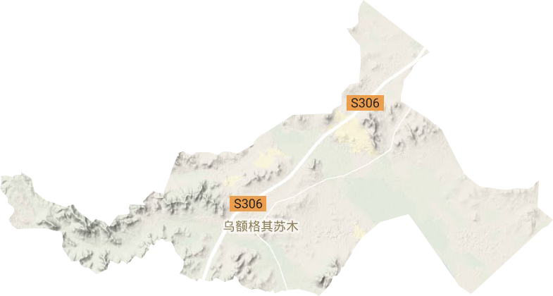 烏額格其蘇木地形圖
