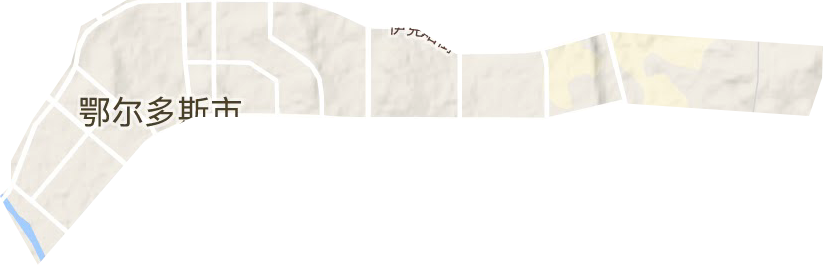 青春山街道地形圖