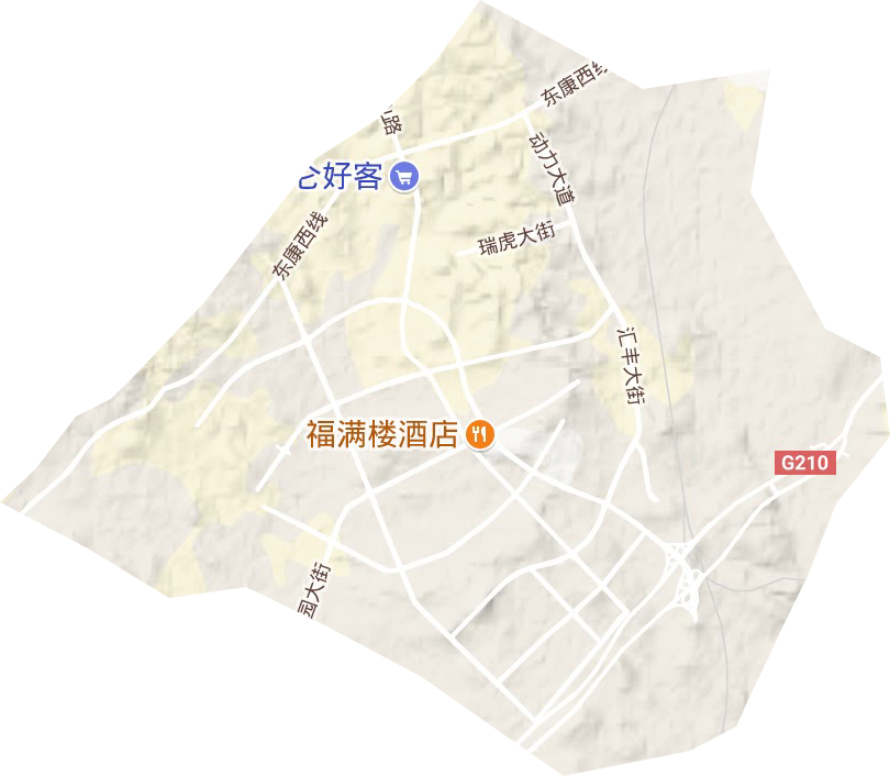 鄂爾多斯市裝備制造基地地形圖
