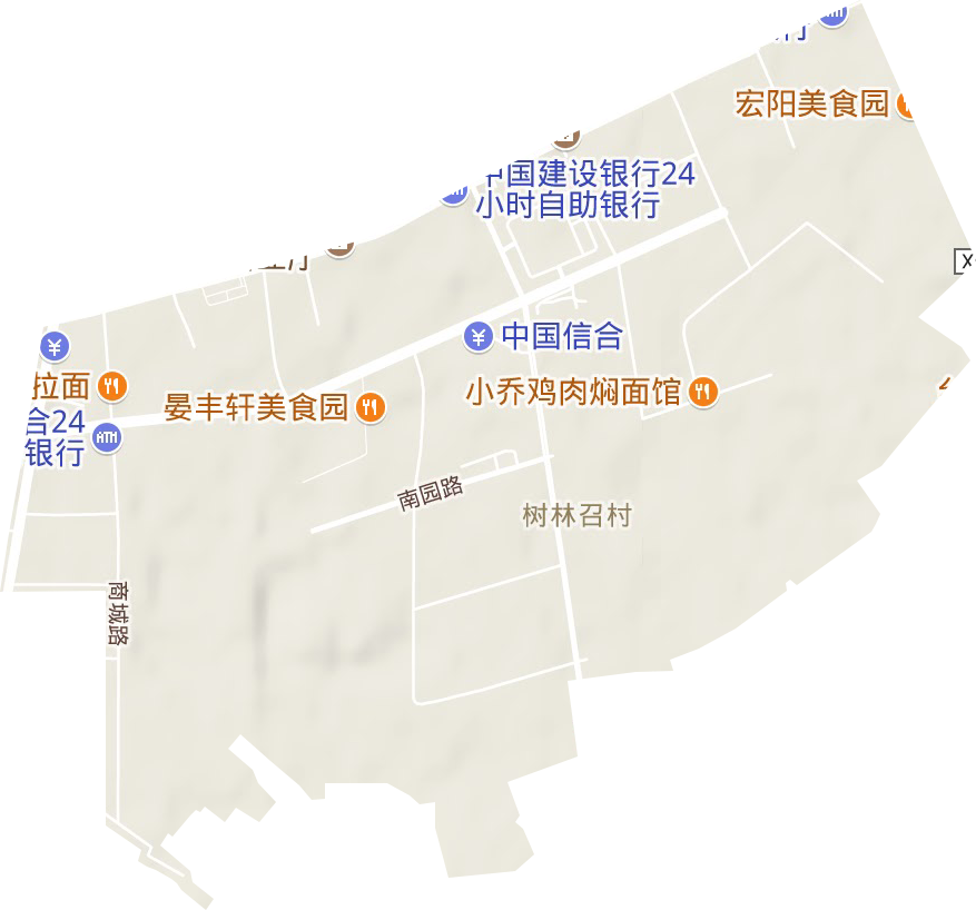 錫尼街道地形圖