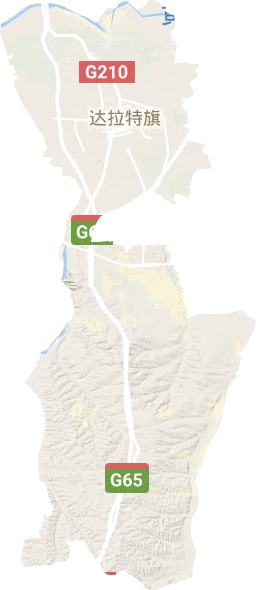 樹林召鎮(zhèn)地形圖