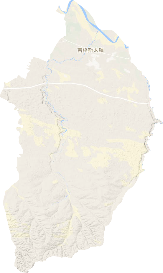 吉格斯太鎮地形圖