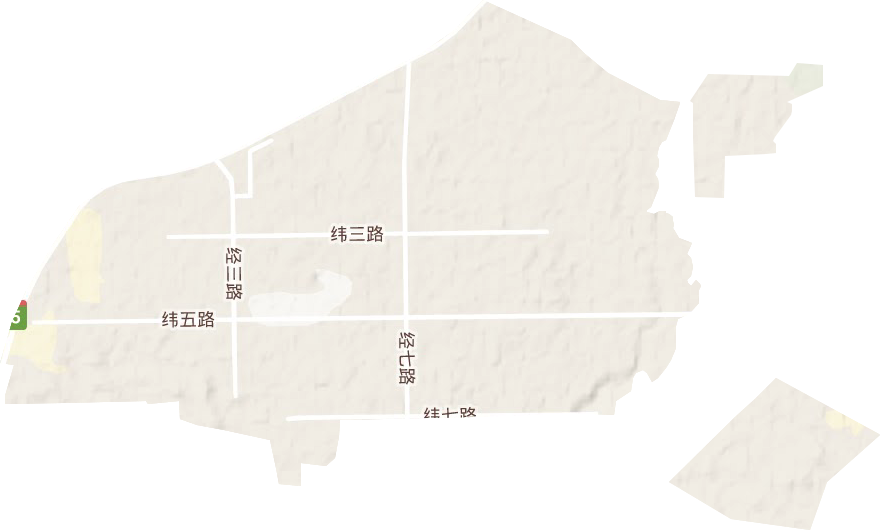 達拉特經濟開發區地形圖