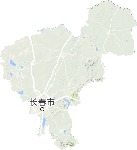長春市地形圖