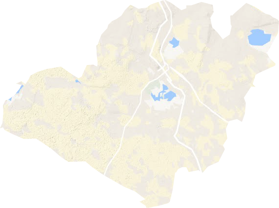 烏審召鎮地形圖