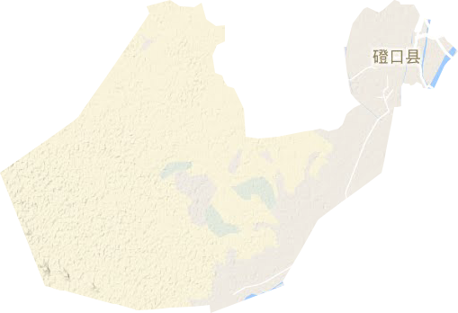 巴彥高勒鎮地形圖