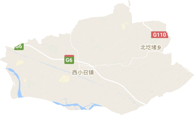 西小召鎮地形圖