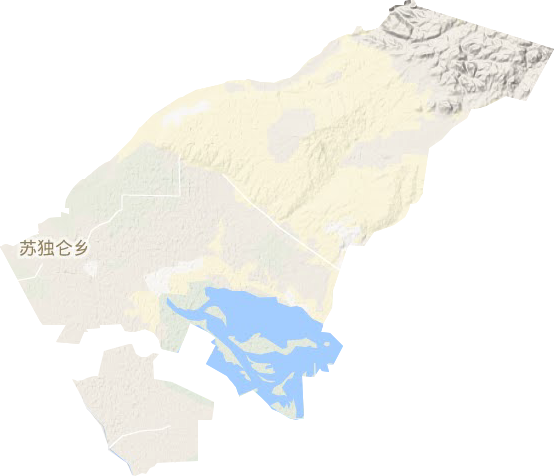 蘇獨侖鎮地形圖