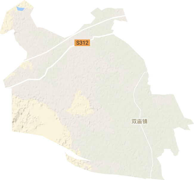 雙廟鎮地形圖