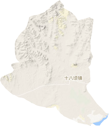 十八頃鎮地形圖