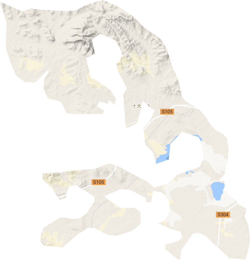 三大頃鄉地形圖