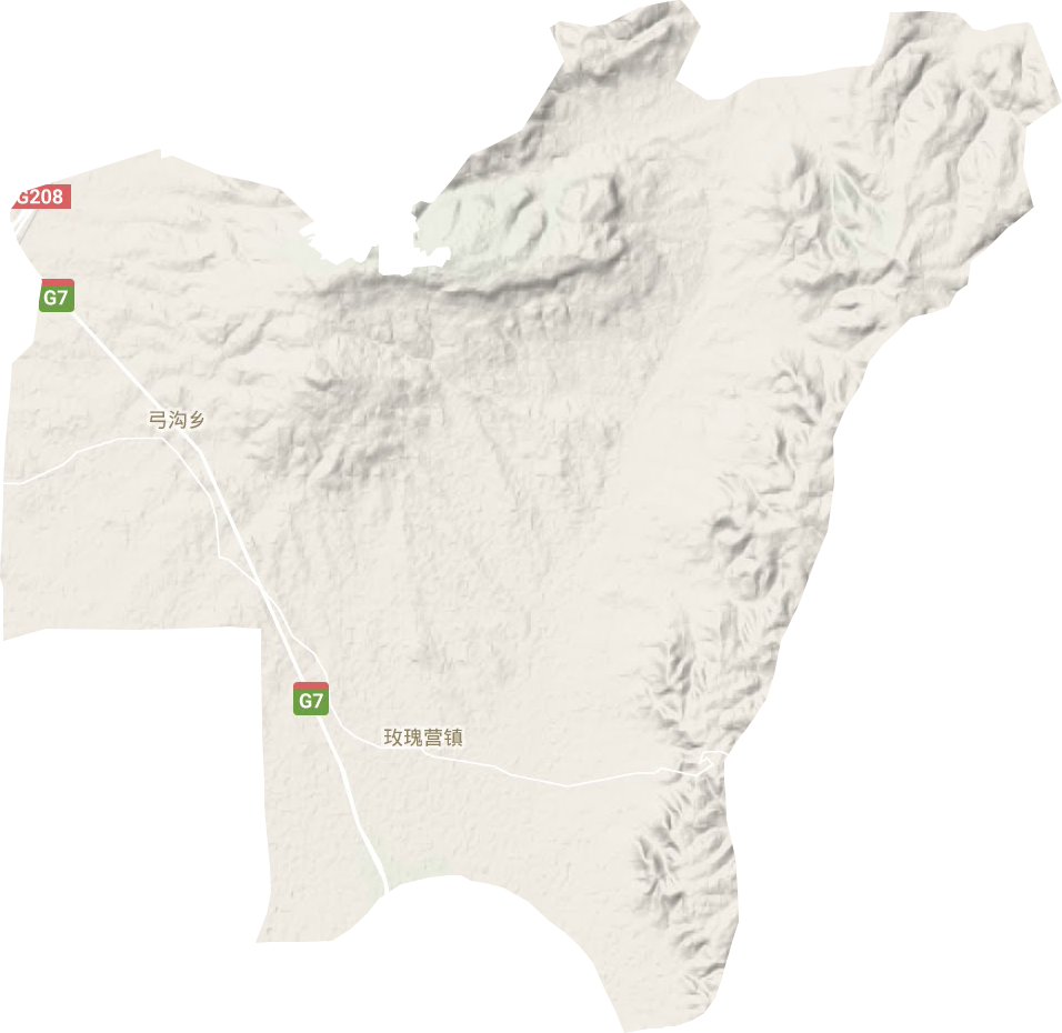 玫瑰營(yíng)鎮(zhèn)地形圖