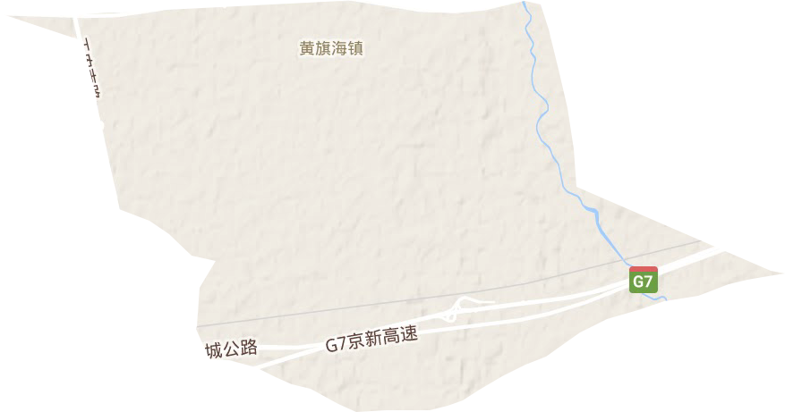 黃旗海鎮地形圖