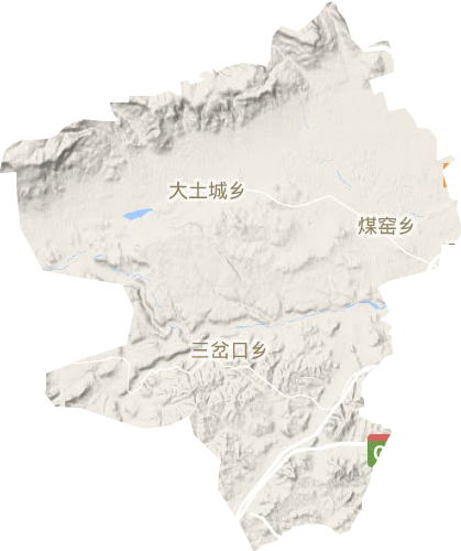 三岔口鄉地形圖