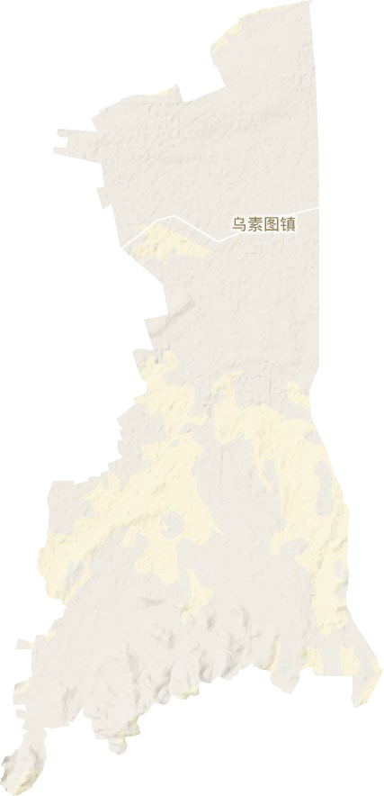 烏素圖鎮(zhèn)地形圖