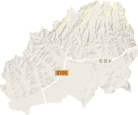 宏盤鄉(xiāng)地形圖