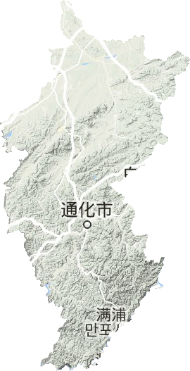 通化市地形圖