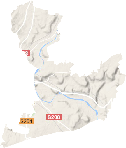 南城區(qū)街道地形圖