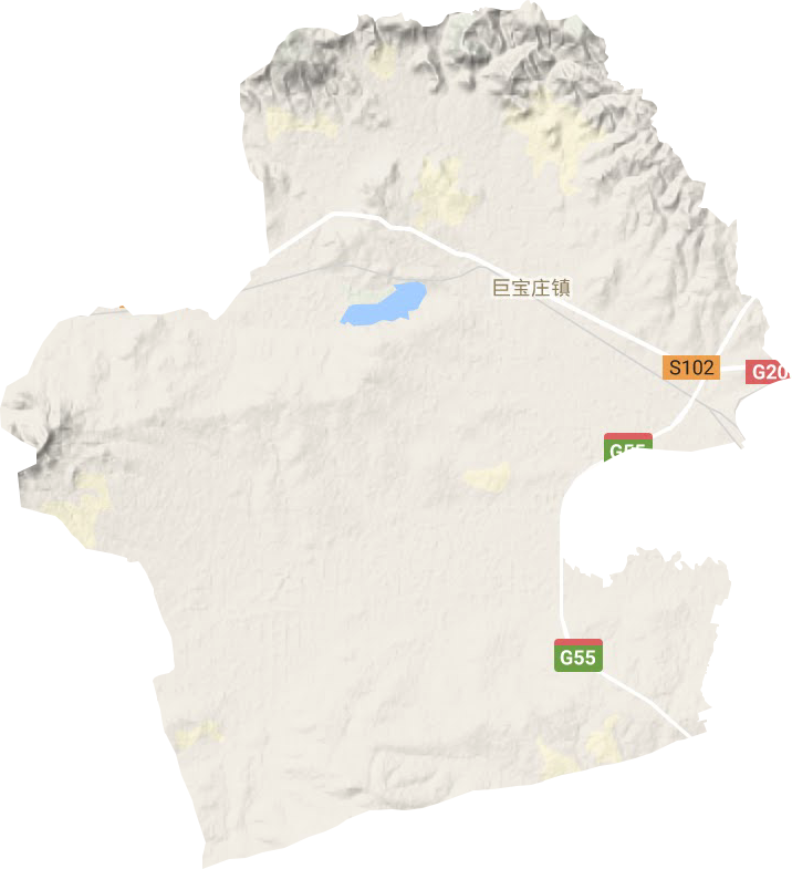 巨寶莊鎮地形圖
