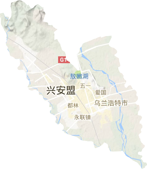 城郊辦事處地形圖