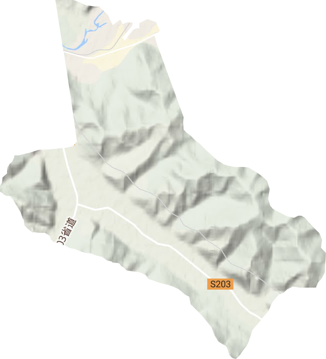 阿爾山市新城街道地形圖