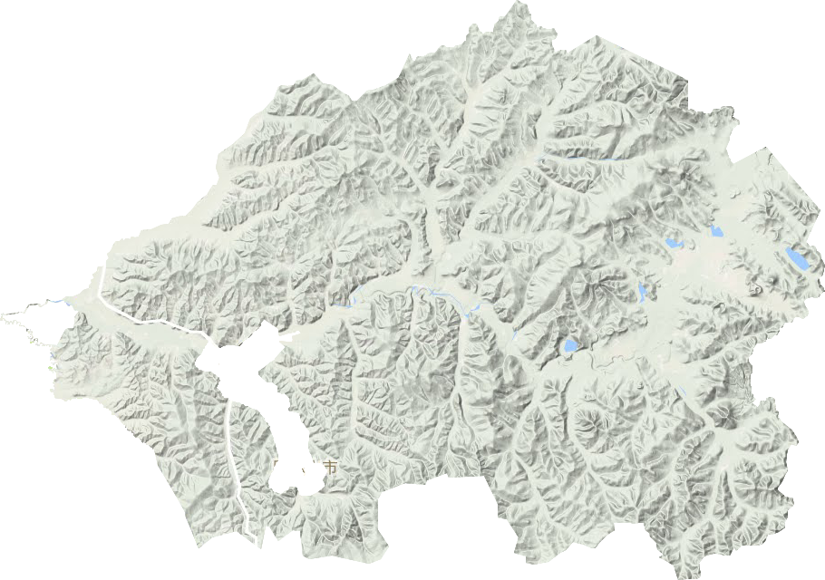 阿爾山市天池鎮地形圖