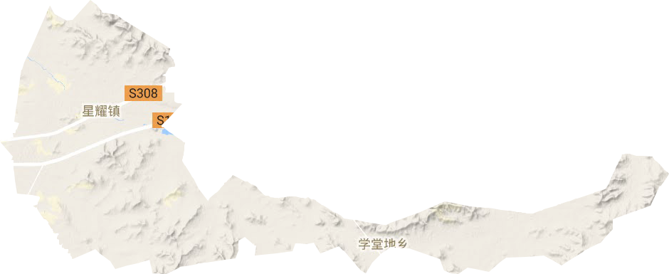 星耀鎮地形圖