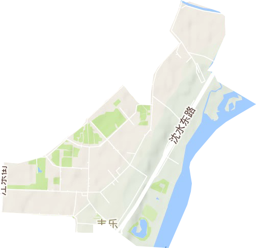 泉園街道地形圖