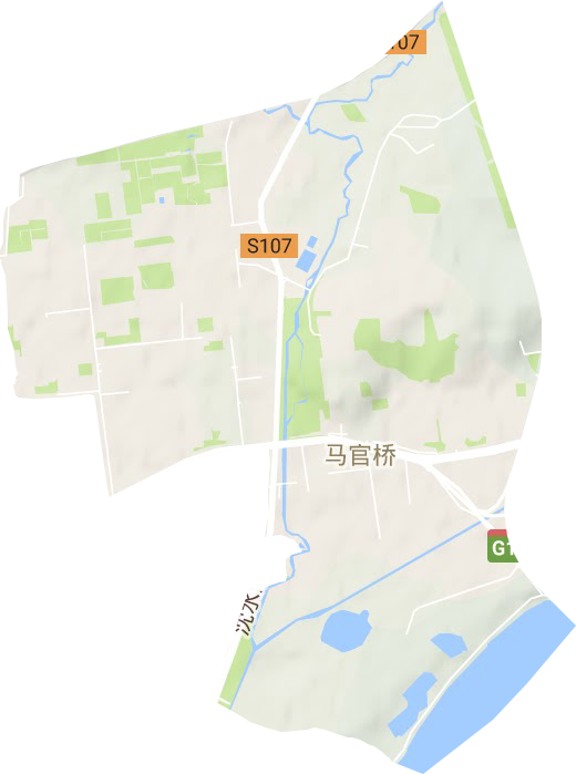 馬官橋街道地形圖