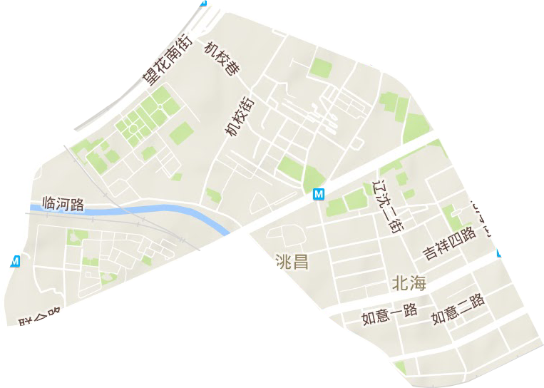 洮昌街道地形圖