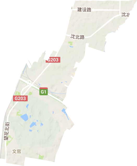 文官街道地形圖