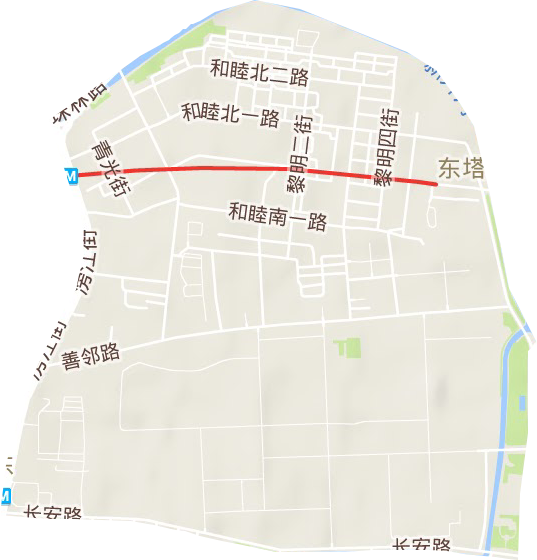 東塔街道地形圖