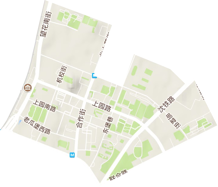 上園街道地形圖