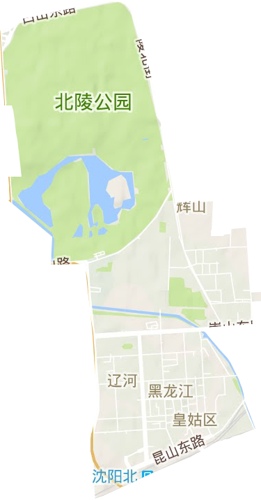 遼河街道地形圖