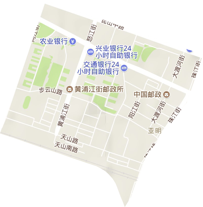 華山街道地形圖