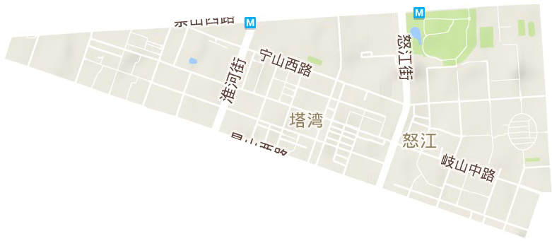塔灣街道地形圖
