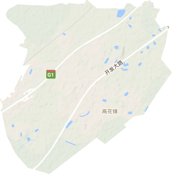 高花街道地形圖
