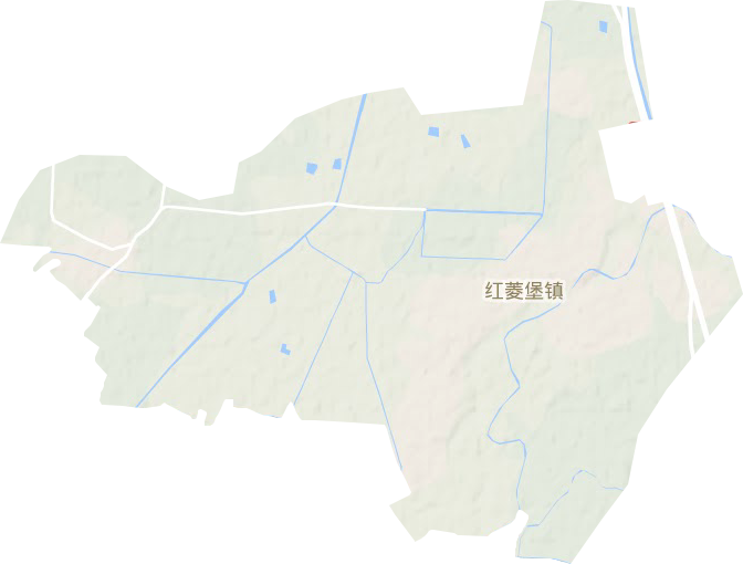 紅菱街道地形圖