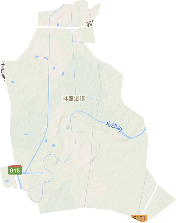 林盛街道地形圖