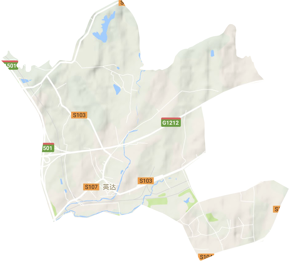 英達街道地形圖