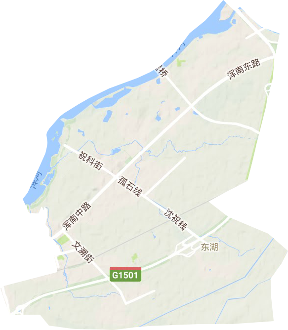 東湖街道地形圖