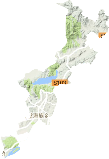 滿堂街道地形圖