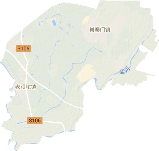 肖寨門鎮(zhèn)地形圖
