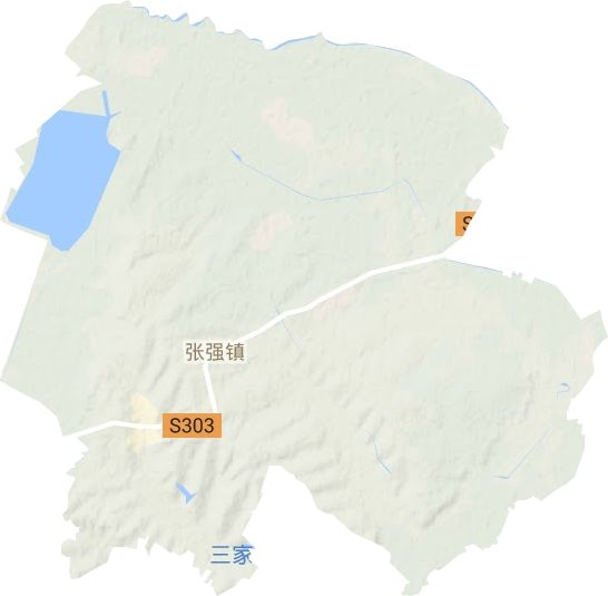 張強鎮地形圖