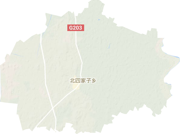 北四家子鄉(xiāng)地形圖