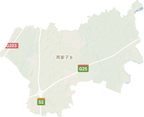 兩家子鄉(xiāng)地形圖
