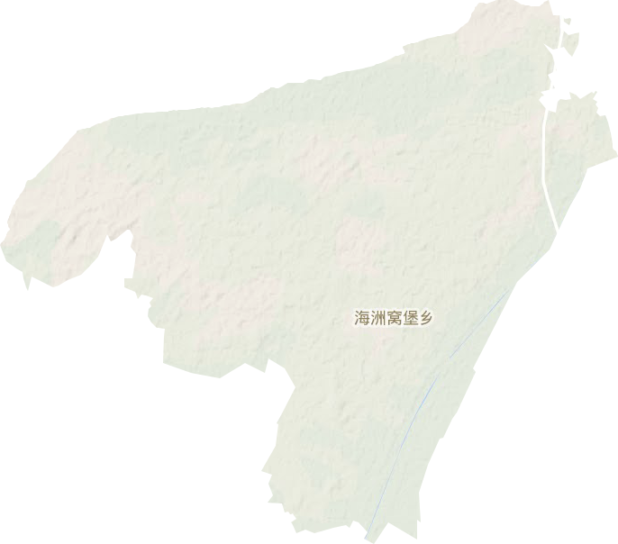 海洲窩堡鄉(xiāng)地形圖