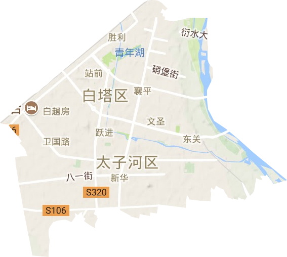 白塔區地形圖