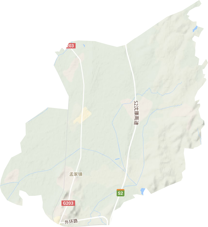 孟家鎮地形圖