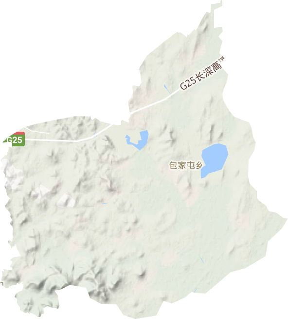 包家屯鎮(zhèn)地形圖